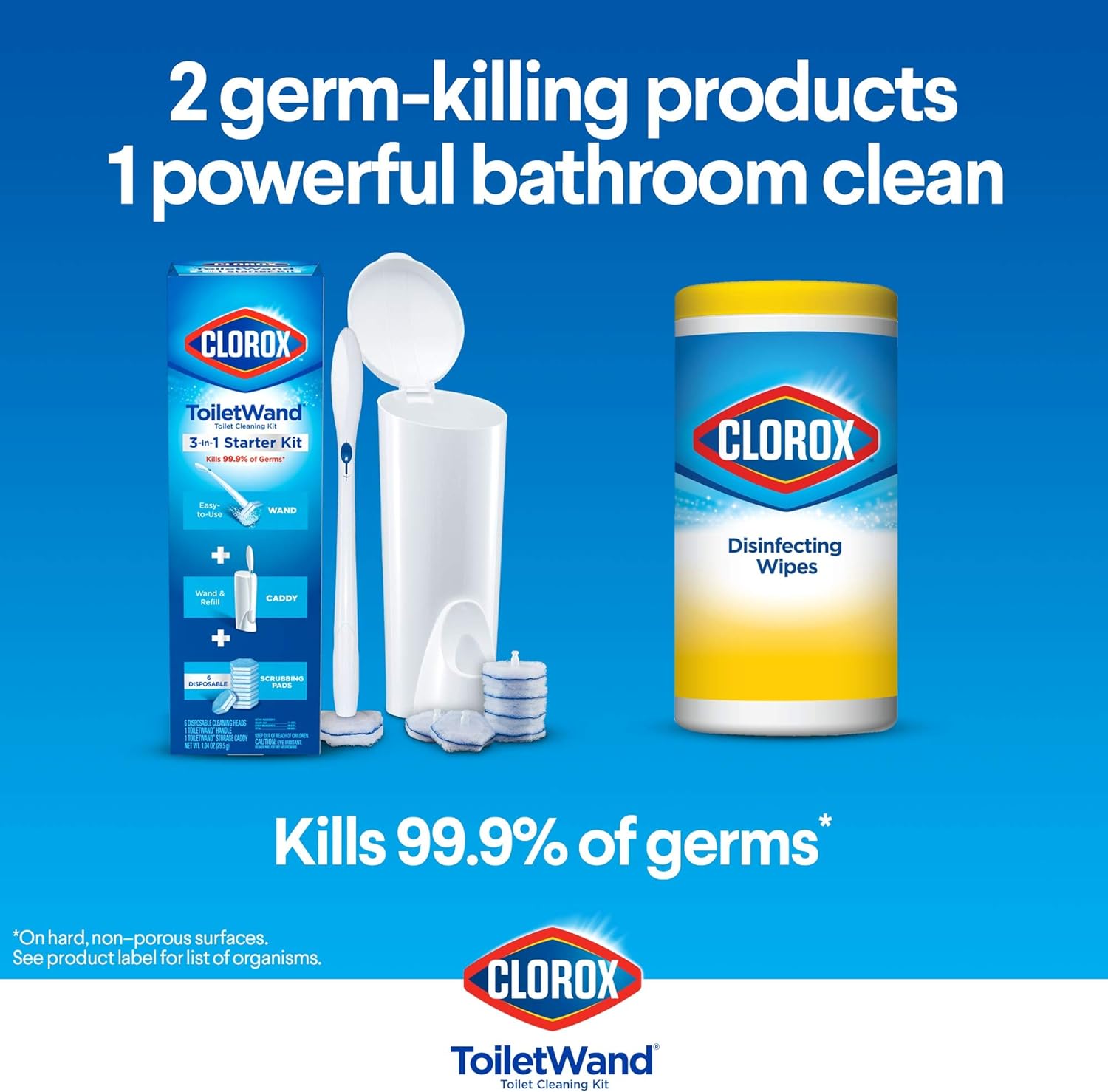 Clorox ToiletWand Disinfecting Refills, Rainforest Rush, 30 Ct (Package May Vary): Health & Personal Care