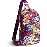 Vera Bradley Women's Lorman Sling Backpack - Featherweight, Flutter, One Size