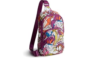 Vera Bradley Women's Lorman Sling Backpack - Featherweight, Flutter, One Size