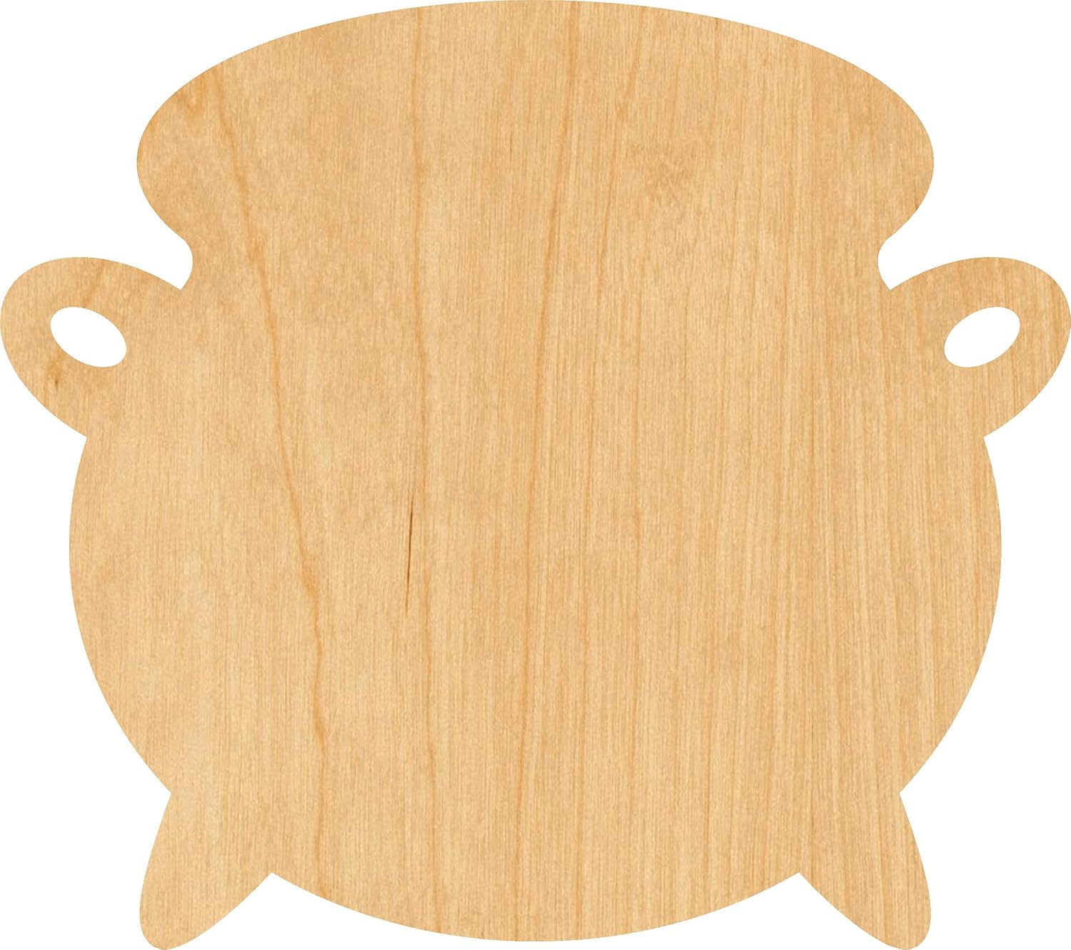 Mixed Media - Witches Cauldron Laser Cut Out Wood Shape Craft Supply - 4 Inch