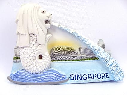 Amazon Co Jp マーライオンシンガポールお土産collectibles冷蔵庫マグネット磁気painting手sculptingとかわいいチャームギフト3d ホーム キッチン