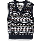 DUNST Women's Unisex Crafted V Neck Knit Vest