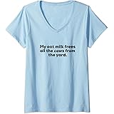 my oat milk frees all the cows from the yard sweatshirt