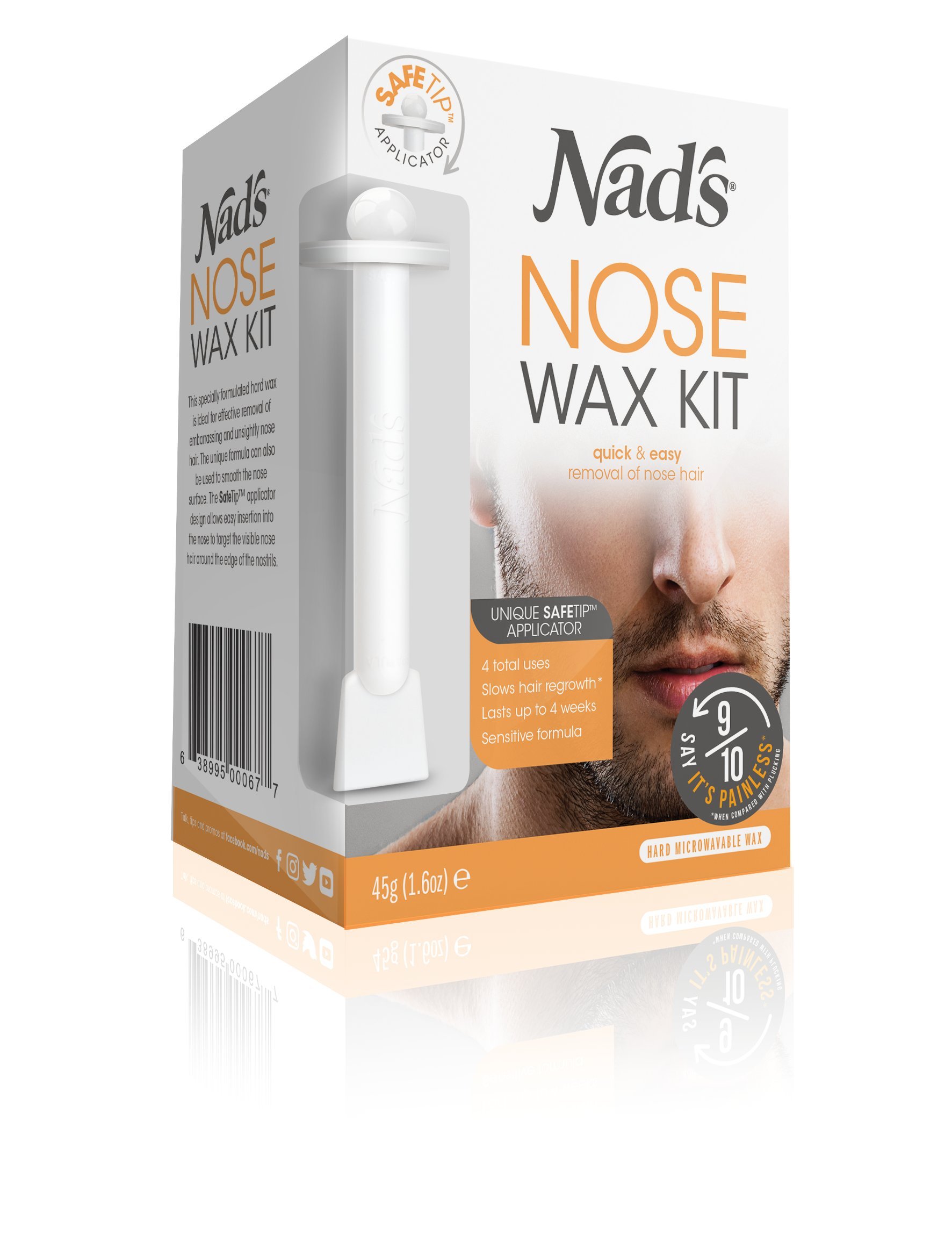 Nad's for Men Hair Removal Strips, 20 Count Hair Waxing