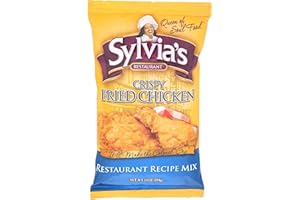 SYLVIA'S Sylvia’s Crispy Fried Chicken Mix, Seasoning Mix for Perfect Crispy Fried Chicken to make at Home, 10oz Bag