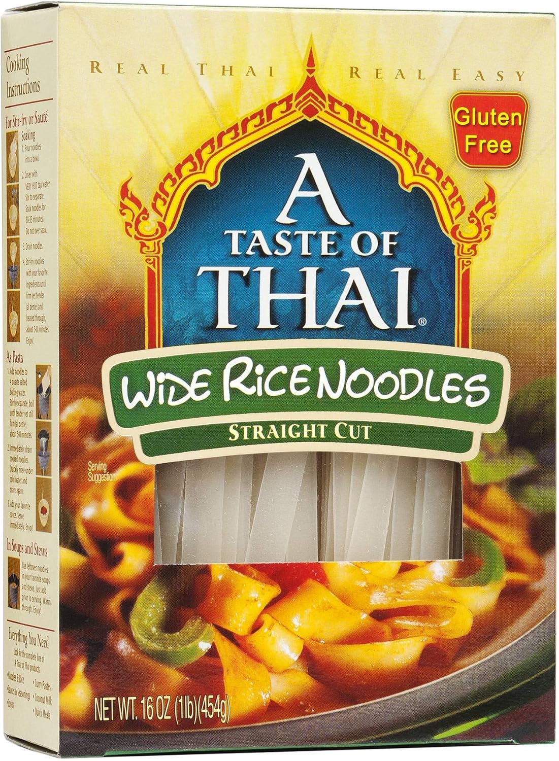 A Taste Of Thai Wide Rice Noodles (6x16Oz) Amazon.ca Home & Kitchen