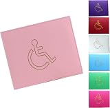 Glamified Soft PU Leather Disabled Badge Wallet Blue Pink