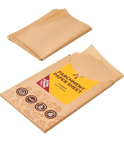Parchment Baking Sheets, 24 Pre-Cut Sheets, 200 sq in (13 in x 16 in) Each
