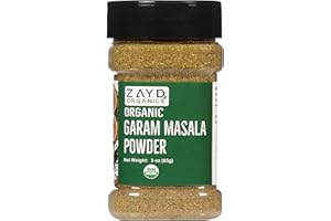 ZAYD ORGANICS Zayd Organic Garam Masala Powder, Unique Indian Spice Blend, 3oz