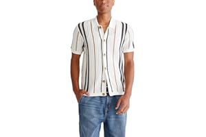 AEROPOSTALE Mens Striped Open-Knit Buttoned Sweater Polo