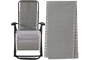 IKEPAHOK Gravity Chair Replacement Fabric, Zero Gravity Lounge Chair Recliners Repair Tool Cloth Part for Outdoor Patio Yard Beach Pool Lawn Camping Reclining Mesh Canvas for Anti-Gravity Chair