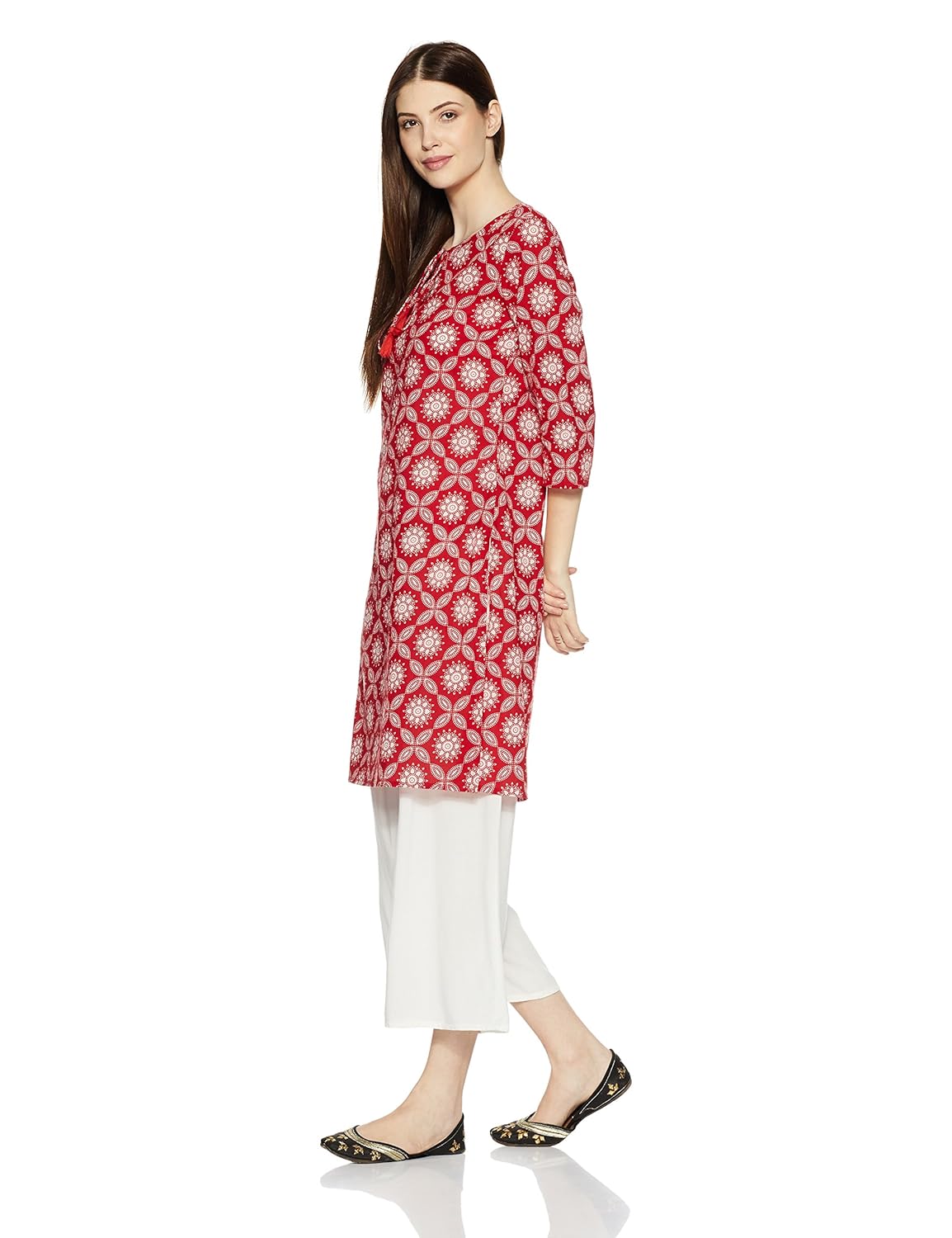 amazon brand- myx women's straight kurta