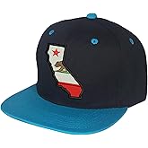 PRFCTO California Snapback Baseball Hat - Cali State Bear Unisex Cap - Snap Back Hat for Men Women