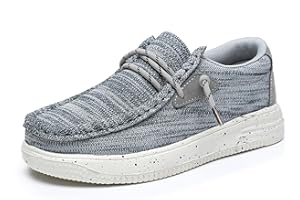 Felabo Kids Boys Girls Slip-On Casual Loafers Canvas Walking Shoes Comfortable & Lightweight (Toddler/Little Kid/Big Kid)