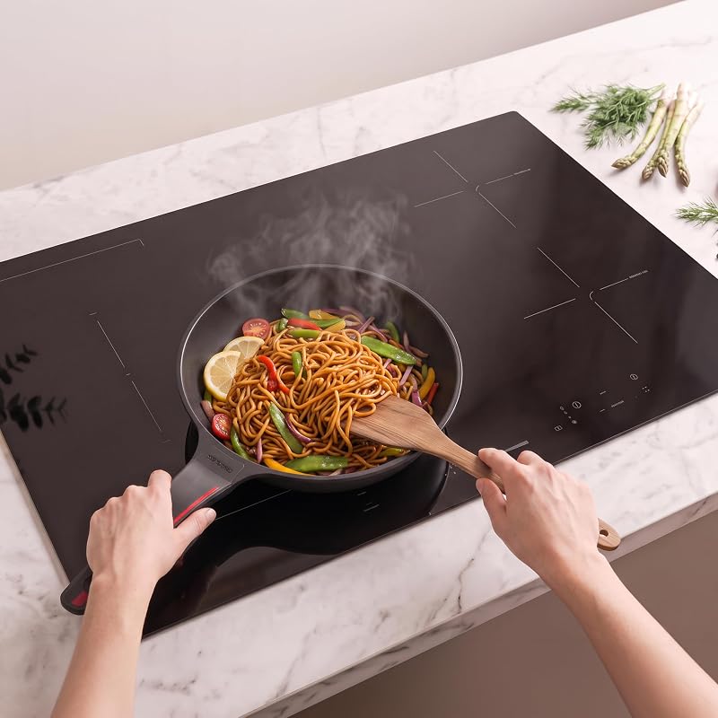 Poêle Wok 28 cm Revêtement Antiadhésif, Collection Gourmet+