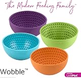 LICKIMAT Wobble Dog Slow Feeder Bowl Lick Mat Orange view 7
