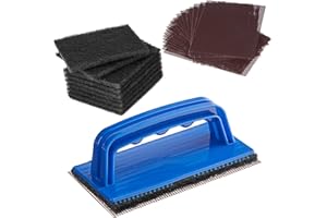 CUSINIUM 31-Piece Griddle Cleaning Kit: 1 Screen Holder, 20 Screens, 10 Cleaning Pads