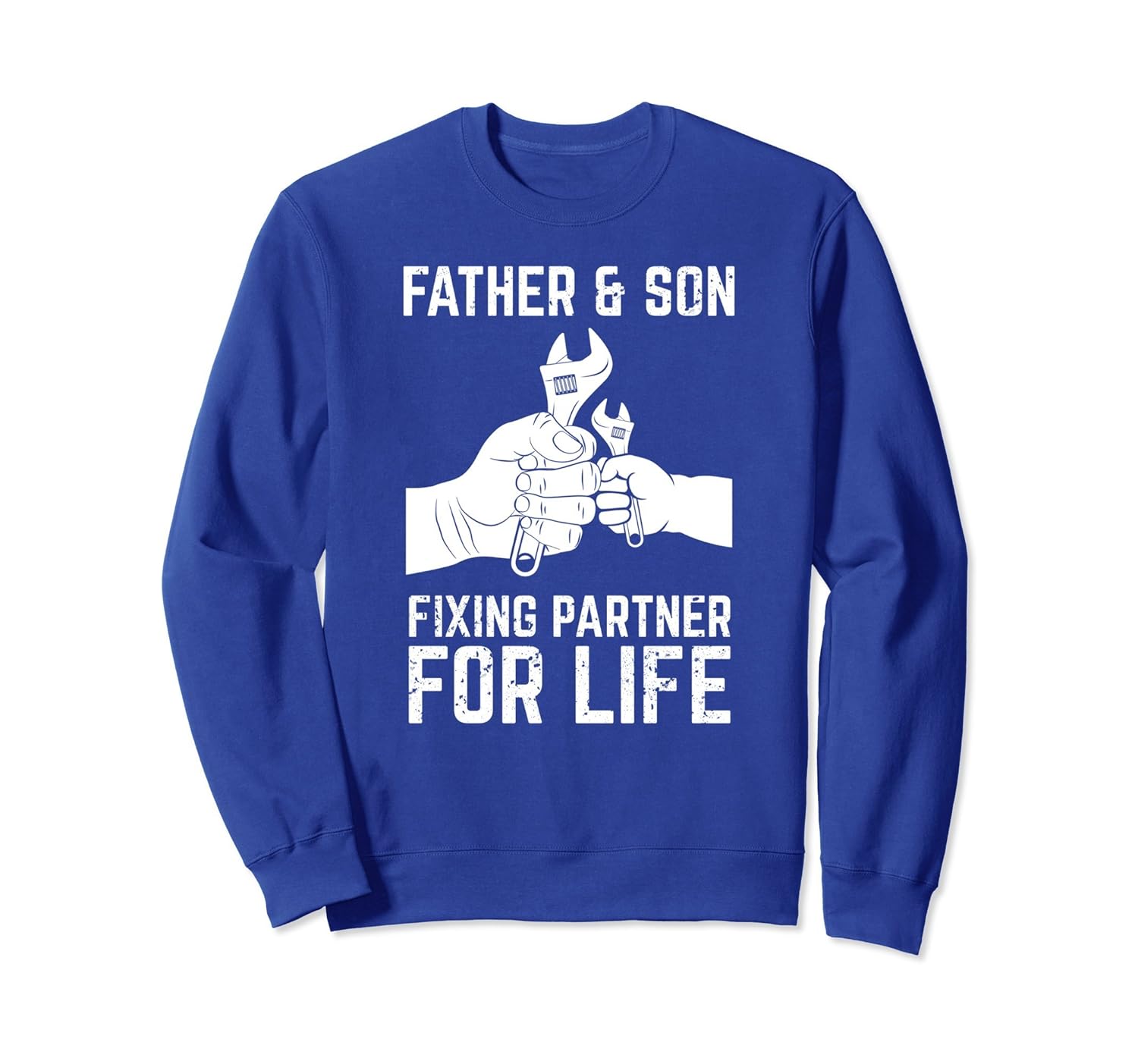 Father & son Fixing Partner Wrench Tools Sweatshirt-anz