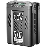 BOTKK 5.0Ah Batterie Replacement for Greenworks 60V Battery 5Ah Compatible with Greenworks Pro 60V Battery LB60A03 LB60A02 LB