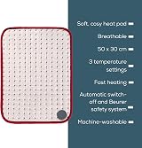 Beurer HK Comfort Heat Pad Heated Pad 100W 44x33cm 3 Temp Settings view 6