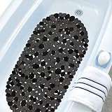 WELTRXE Shower Mat Non Slip Anti Mould Bath Tub Mat 69x36cm Black view 7