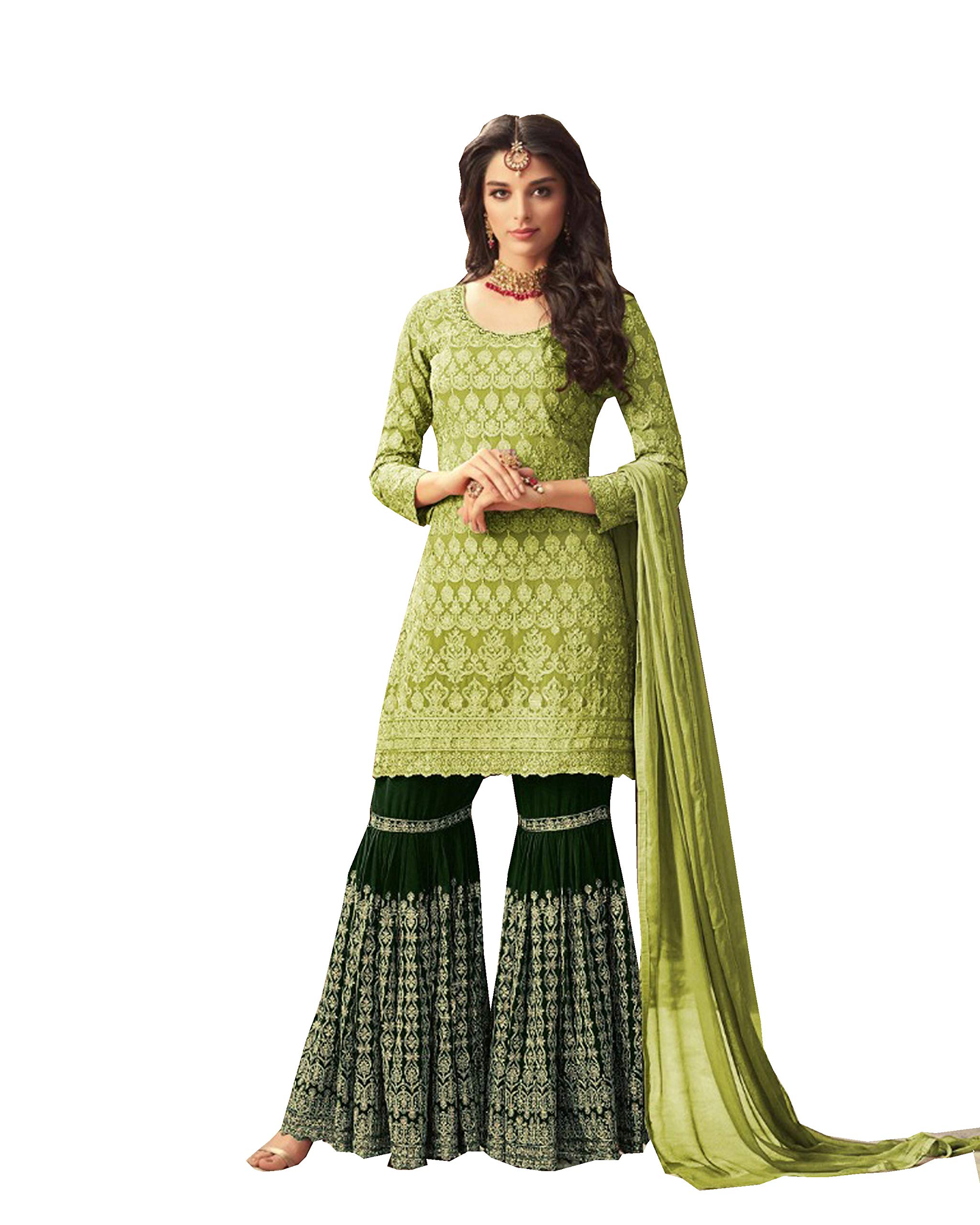 ziya Women's Collection Indian Pakistani sharara Palazo SuitFor Women MOHINI