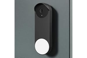 PUUUCI Silicone Case for Google Nest Hello Doorbell (Wired, 2nd Gen / 3rd Gen) Cover - Weatherproof Protective Nest Doorbell Silicone Skin Case (Black)