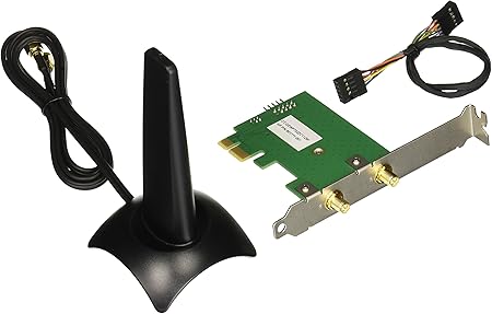 Amazon Com Hp N4g85at Dual Band Wireless Ac 7265 Network Adapter Pci Express Mini Card 802 11 B A G N Black Silver Computers Accessories
