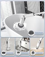 Leebein Electric Spin Scrubber Upgraded 8 Brush Heads Remote Control view 5
