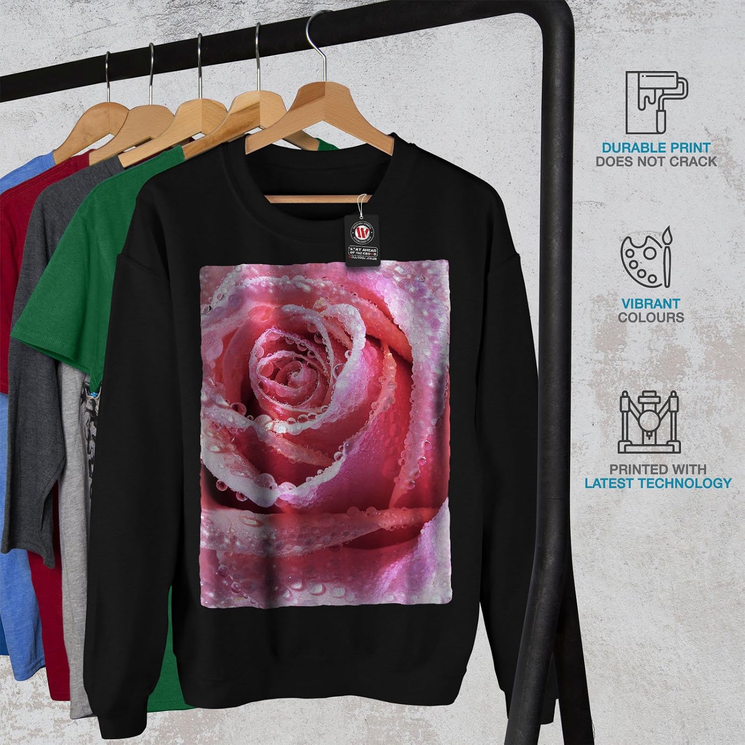 Beautiful Casual Jumper wellcoda Rose 
