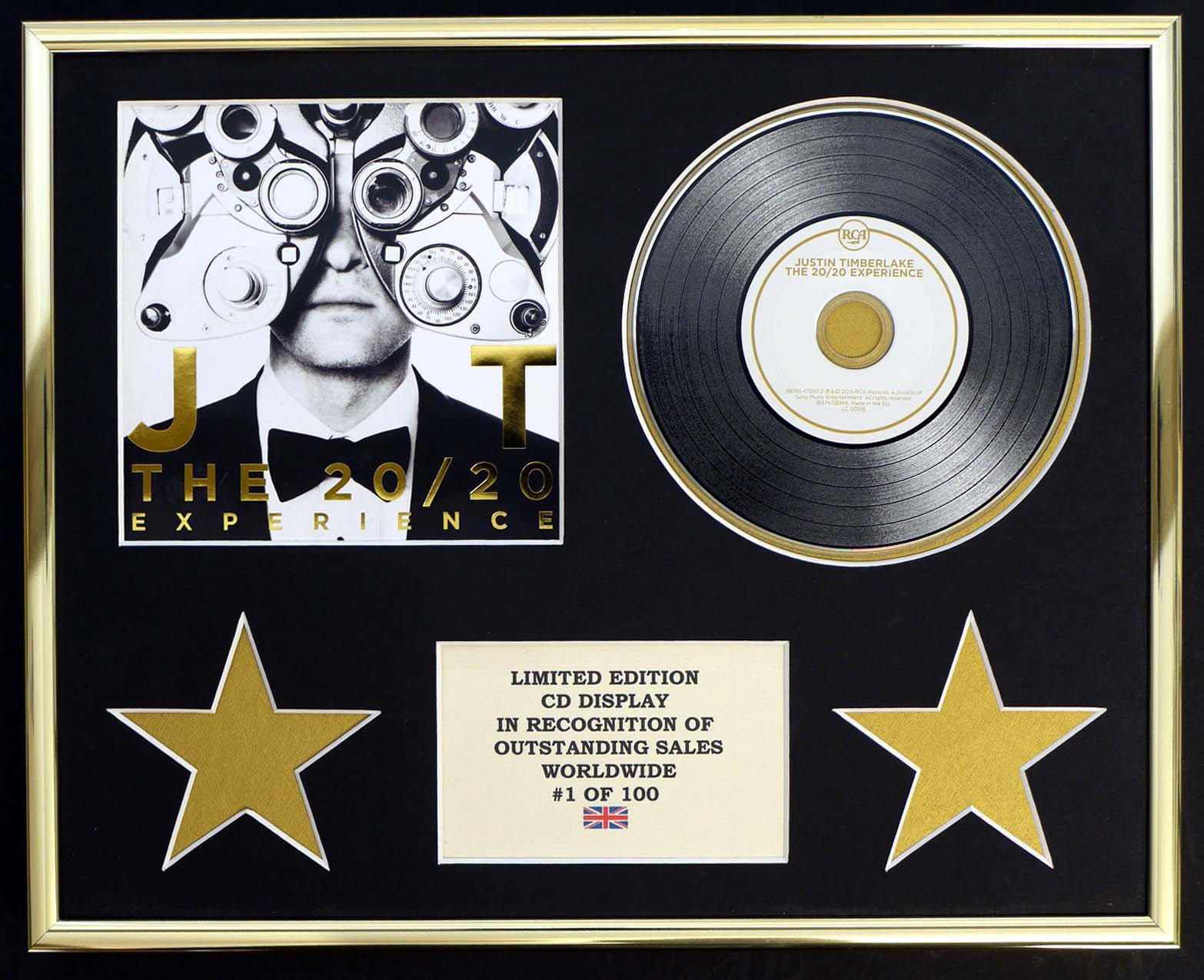 JUSTIN TIMBERLAKE/CD DISPLAY/LIMITED EDITION/THE 20/20 EXPERIENCE