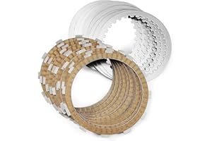 kekykm Twin Cam Extra Plate Friction Steel Clutch Kit compatible with Harley Softail Touring Dyna Trike Twin Cam models 98-17, Evolution 1340 models 1998-1999 Replace of P/N 37980-10, 307-30-10013