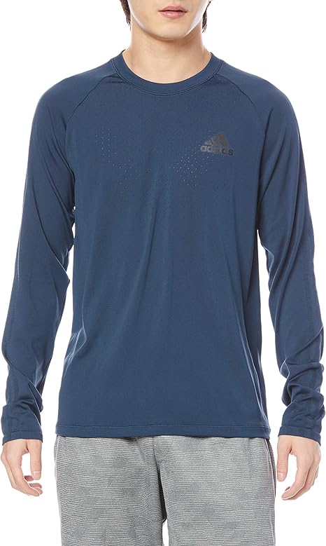 Amazon アディダス 長袖 Tシャツ エアロニット デザインド トゥ ムーブ スポーツ シームレス 長袖tシャツ メンズ フィットネス トレーニング シャツ 通販