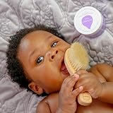 Kokoso Baby Wooden Brush Natural Baby Hair Brush 100% Boar Bristle view 4