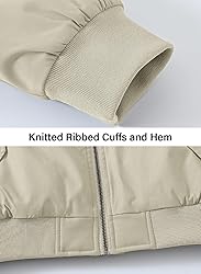 BGOWATU Men's Jacket Windproof Quilted Bomber