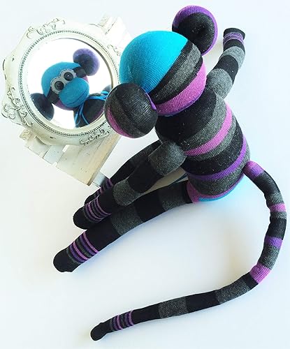 purple sock monkey