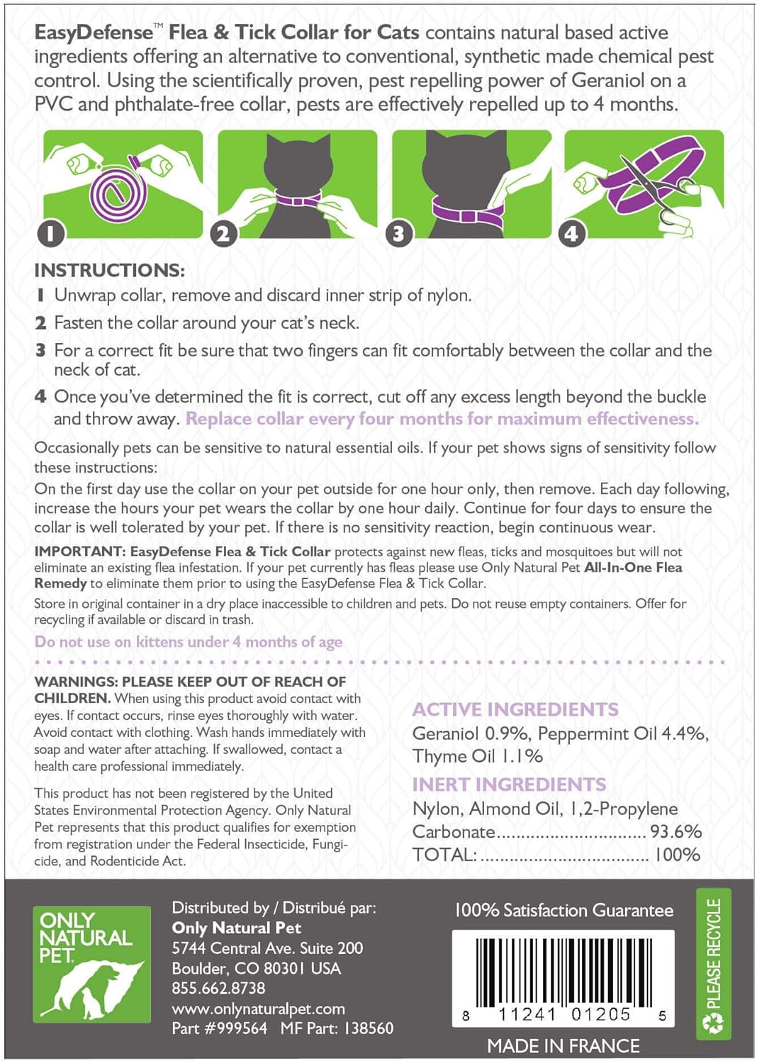 only natural pet flea collar