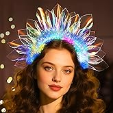 Valentines Day Gifts, New Year LED Headband Light Up Headband, Glow In The Dark Party Supplies, Glow Party Crown Hair Accessories for Women & Girls, Glow In The Dark Flashing Hair Band for Raves