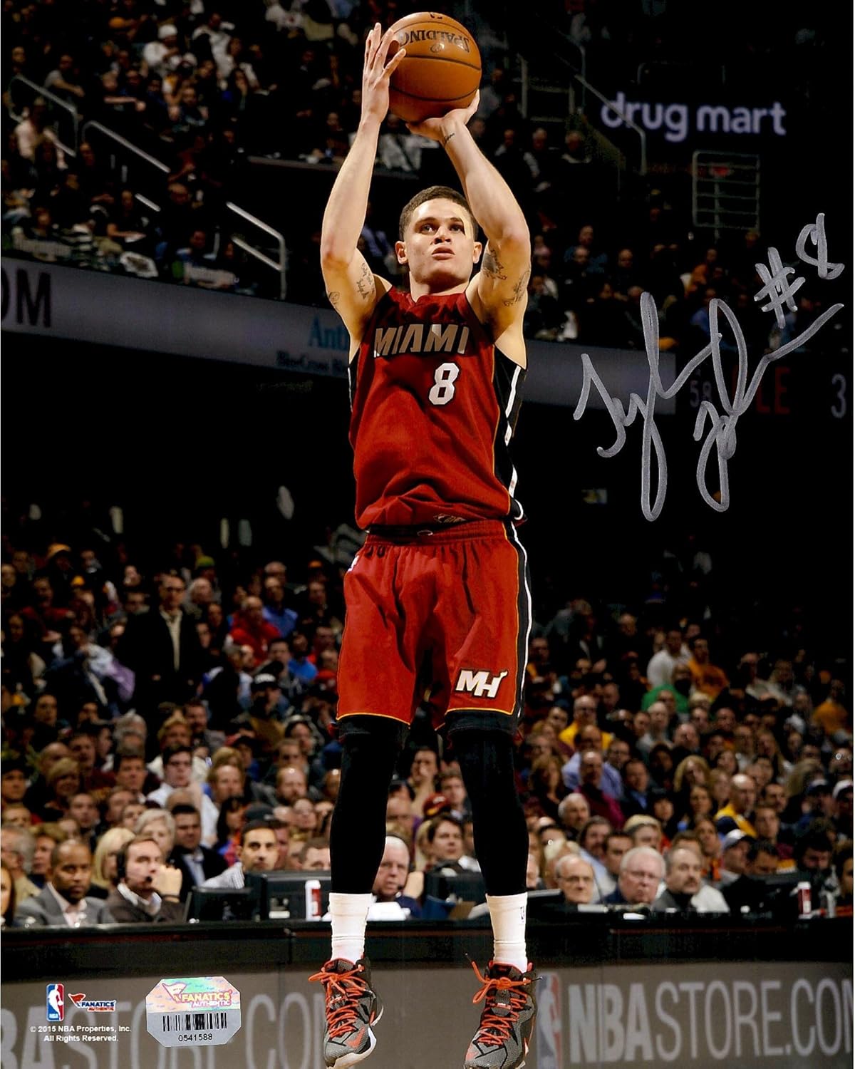 miami heat signed basketball