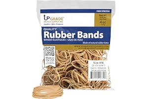 UPGRADE OFFICE SUPPLY INC Upgrade UPG23716 Rubber Bands, Size 16 (2-1/2 × 1/16 in), 450 Bands, 1/4 lb Bag, USA