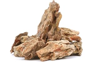 FISCAPE 5 Natural Aquarium Rocks 2" to 8" Perfect Rocks for Aquariums, Landscaping Model,Tank Decoration, Amphibian Enclosures-Dragon Stones