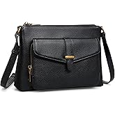 befen Genuine Leather Crossbody Bags for Women Soft Small Leather Purse with Built in RFID Wallet Trendy Shoulder Handbags