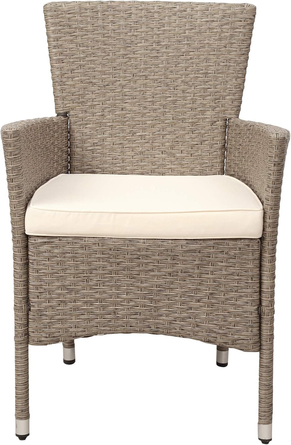 black wicker outdoor furniture on Patio Lawn Garden Beige Brown Harper Bright Designs 7 Piece Patio Furniture Dining Set Outdoor Garden Black Wicker Rattan Dining Table Chairs Conversation Set With White Cushions Patio Furniture Sets