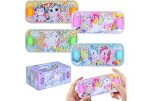 SevenQ Handheld Water Games for Girls, 4 Packs Cute Theme Toss Ring Aqua Toy for Kids Stocking Stuffers