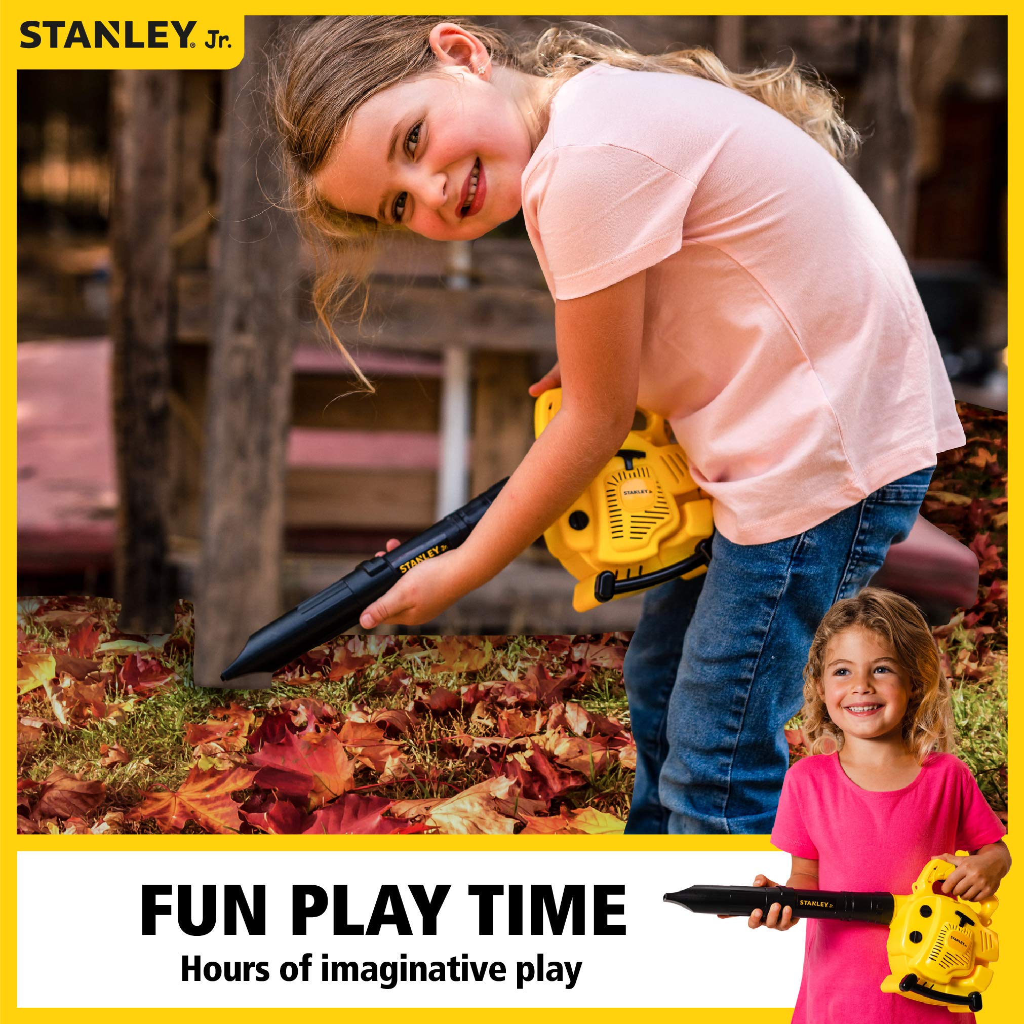 Red Toolbox Stanley Jr. Battery-Operated Blower: Safe and Fun Outdoor Adventure for Kids Ages 3 and Up