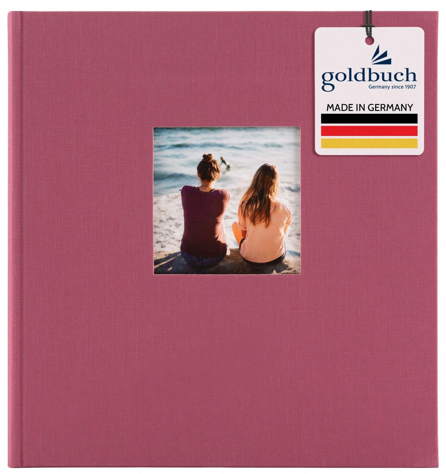 Goldbuch Trend Photo Album 25 x 25 cm, 60 Pages with Pergamine, fuchsia, 30x31 cm