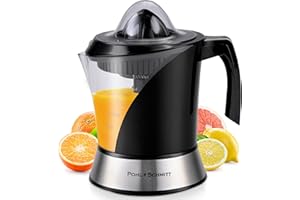 POHL SCHMITT Pohl+Schmitt Deco-Line Electric Citrus Juicer Machine Extractor - Large Capacity 34oz (1L) Easy-Clean, Featuring Pulp Control Technology