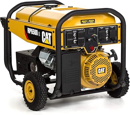 Amazon Com Cat Rp6500e 6500 Running Watts And 8125 Starting Watts With Electric Start Gas Powered Portable Generator 490 6490 Garden Outdoor