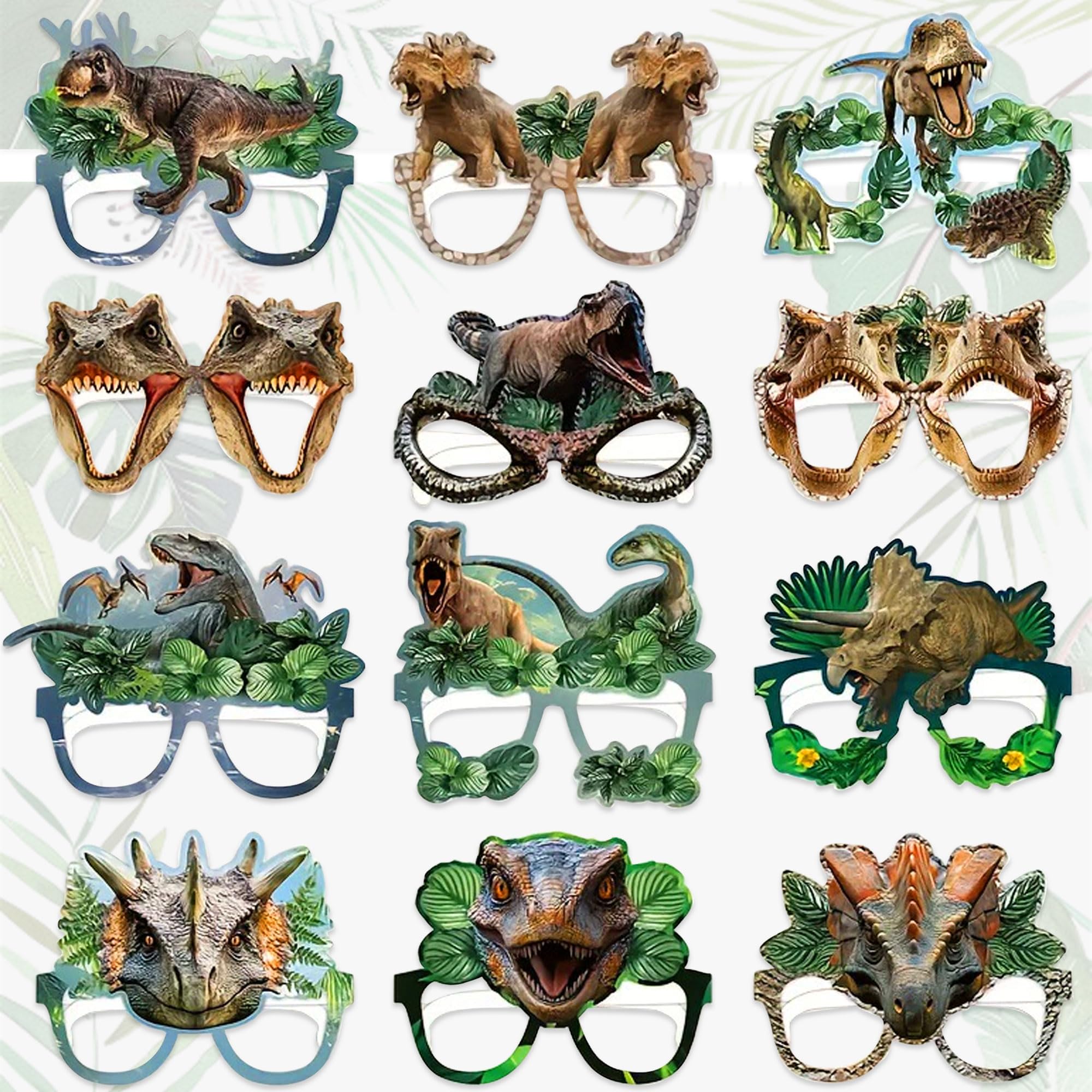Thirty and Thirsty Dinosaur Animals Party Bag Fillers Safari Animal Masks Headband Gift for Birthday Party Baby Shower Goodies Bag Fillers Supplies 12 PCS