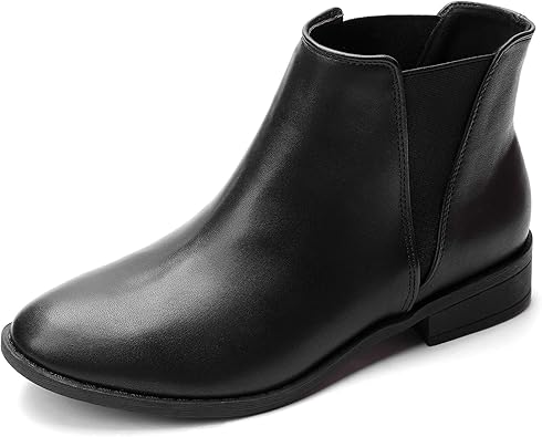 comfortable black ankle boots